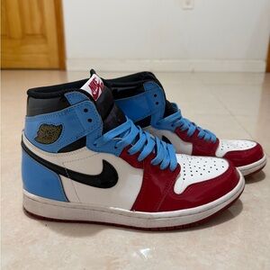 Nike Air Jordan Retro High in Red, Blue, and White